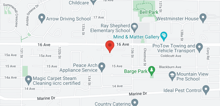 map of 13493 15A AVENUE
